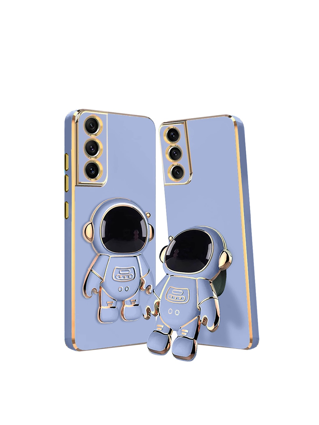 

Karwan 3D Astronaut Holster Samsung S21FE Phone Back Case With Folding Stand, Blue