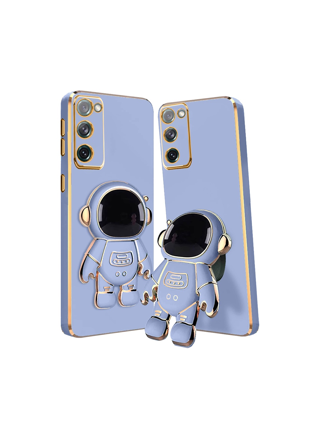

Karwan Samsung S20 FE Mobile Back Case With Astronaut Holster Stand, Blue