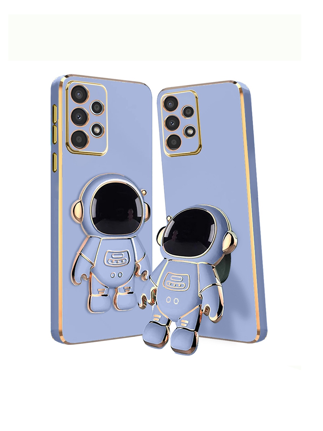 

Karwan 3D Astronaut Holster Samsung A33 Phone Back Case With Folding Stand, Blue