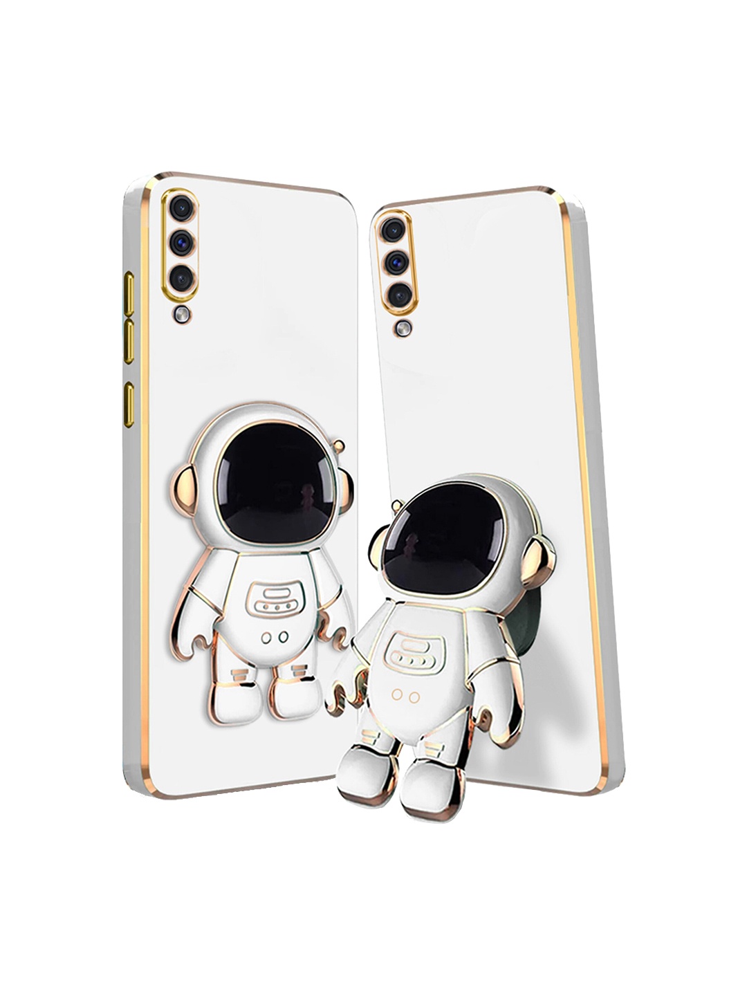 

Karwan Samsung A50 3D Astronaut Holster Folding Stand, White