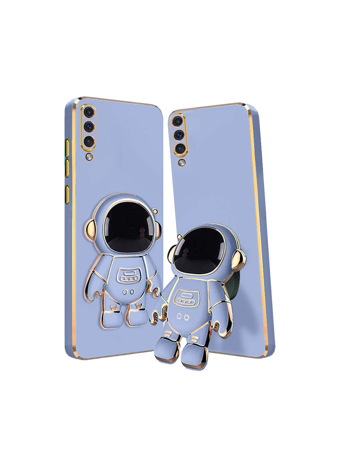 

Karwan 3D Astronaut Holster Samsung A50 Phone Back Case With Folding Stand, Blue