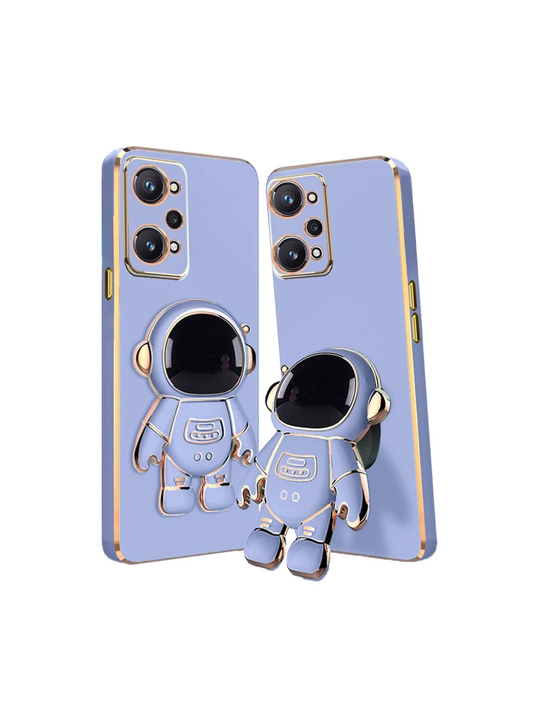 

Karwan 3D Astronaut Holster Realme GT NEO 3T Phone Back Case With Folding Stand, Blue