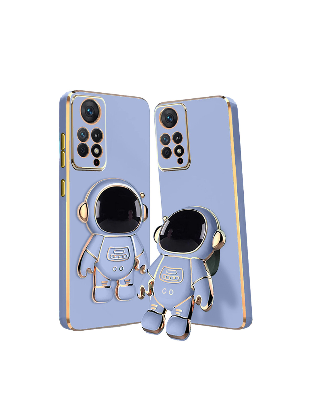 

Karwan 3D Astronaut Holster Redmi Note 11 Pro Plus Phone Back Case With Folding Stand, Blue