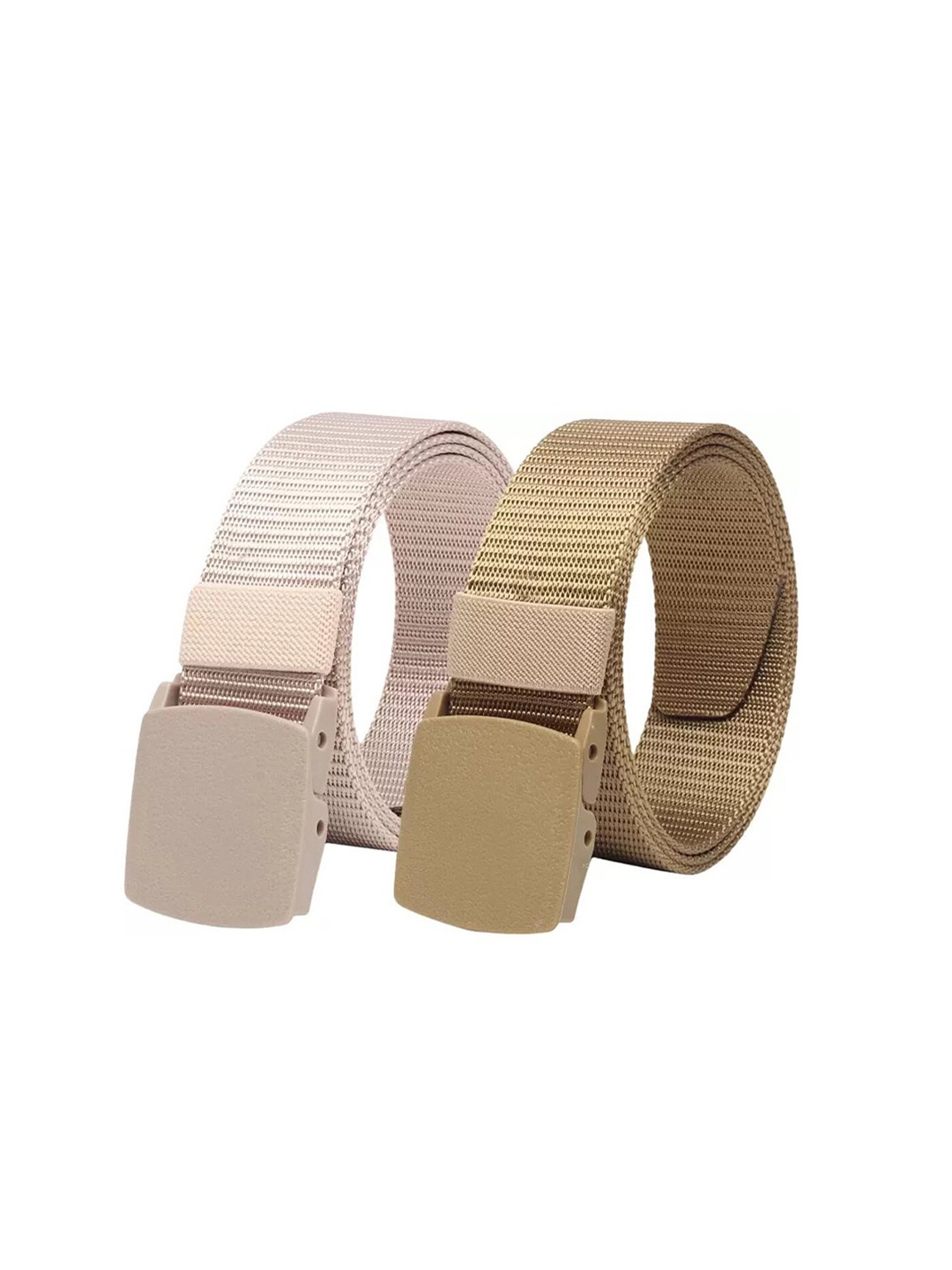 

Kastner Men Set Of 2 Textured Wide Belt, Beige