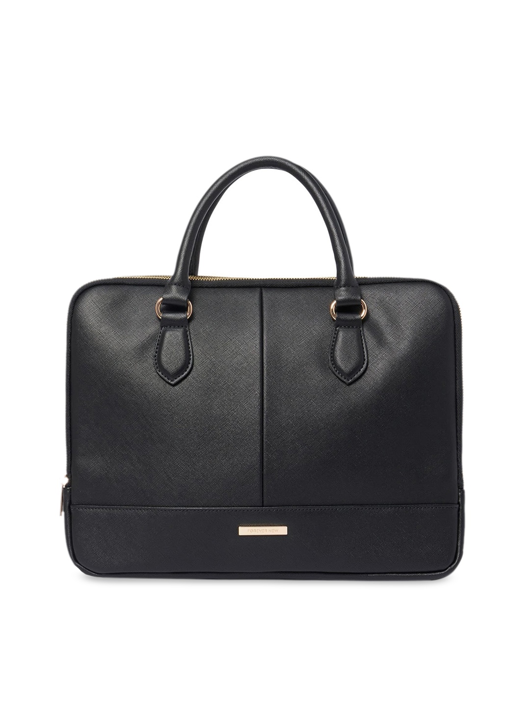 

Forever New Black PU Structured Handheld Bag with Tasselled