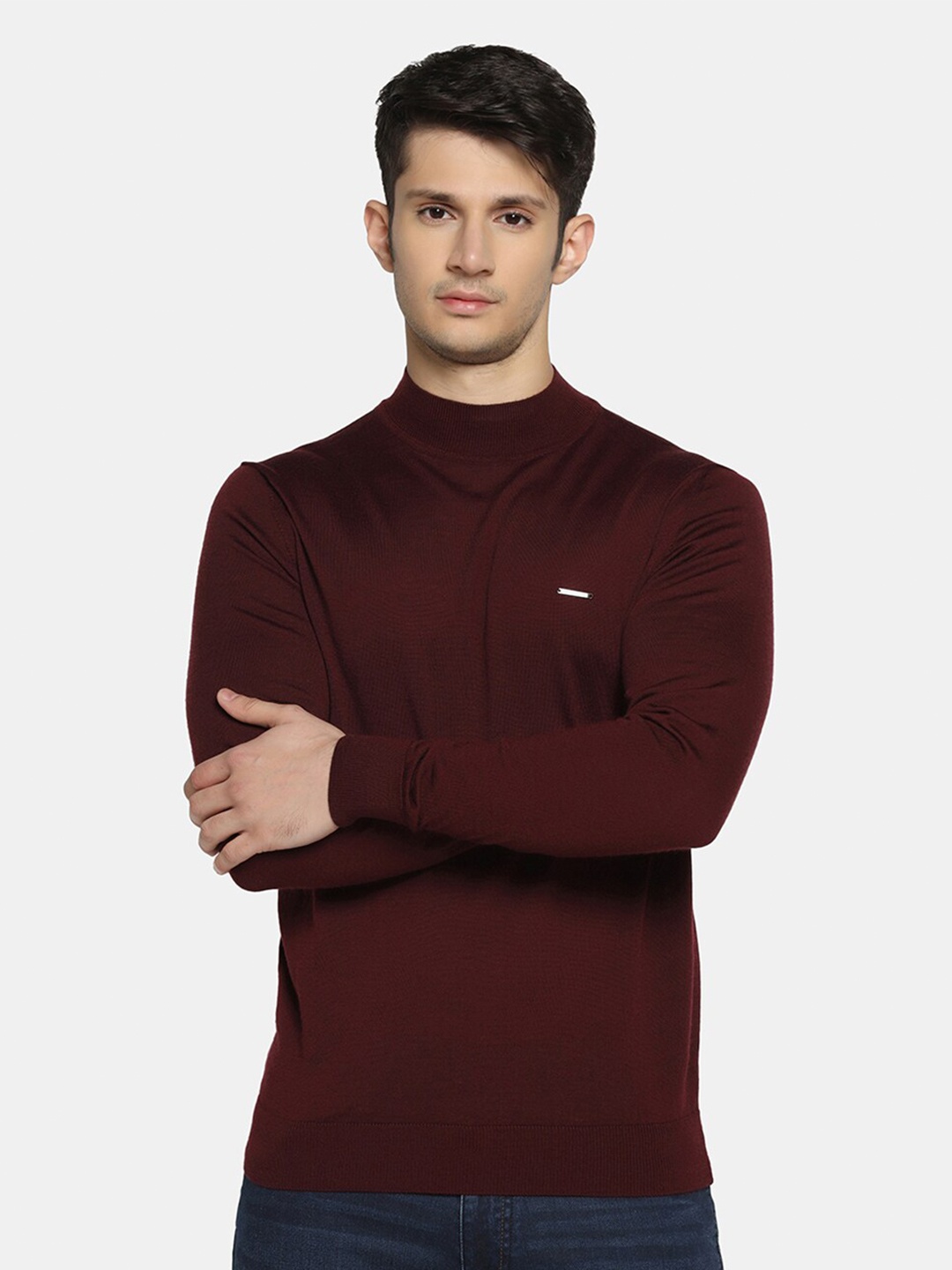 

Blackberrys Turtle Neck Wool Pullover, Burgundy