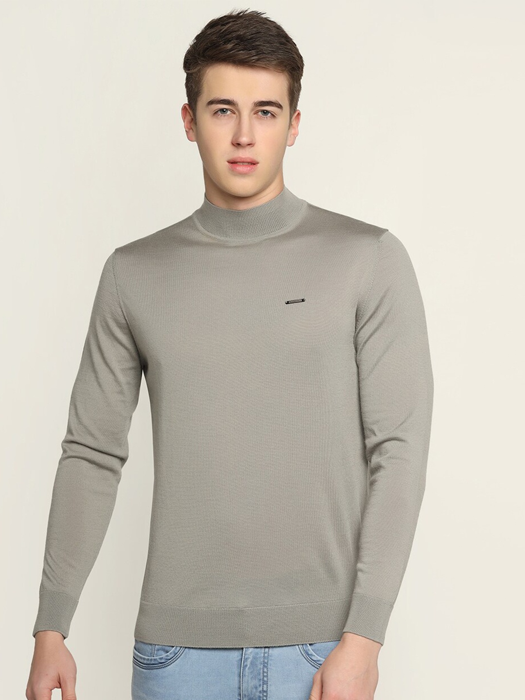 

Blackberrys Turtle Neck Wool Pullover, Grey