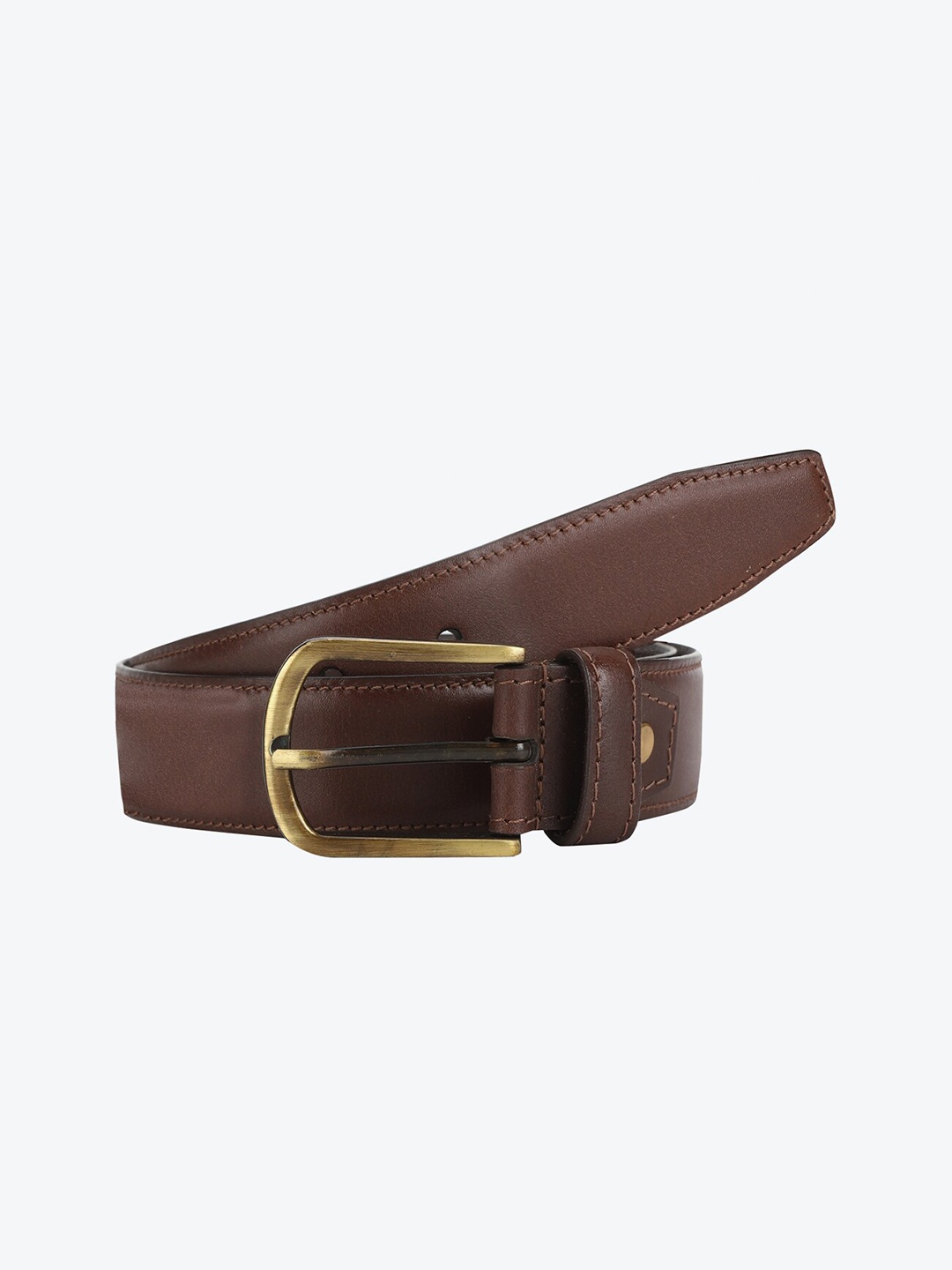 

Aditi Wasan Men Leather Wide Belt, Brown