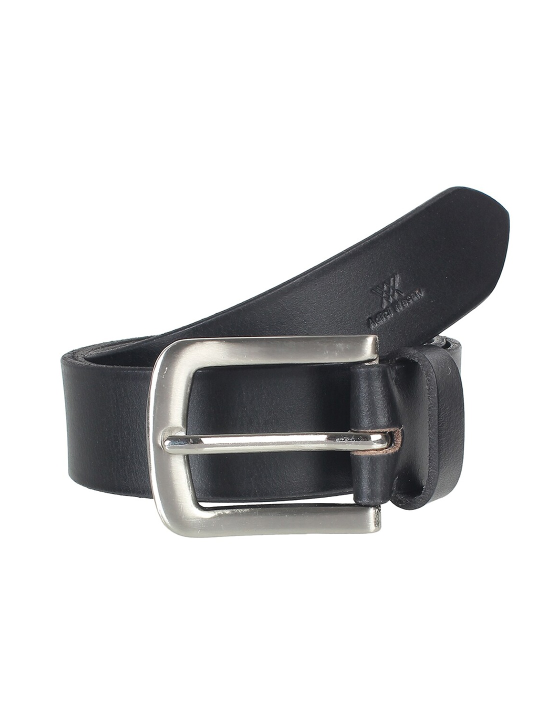 

Aditi Wasan Men Leather Wide Belt, Black