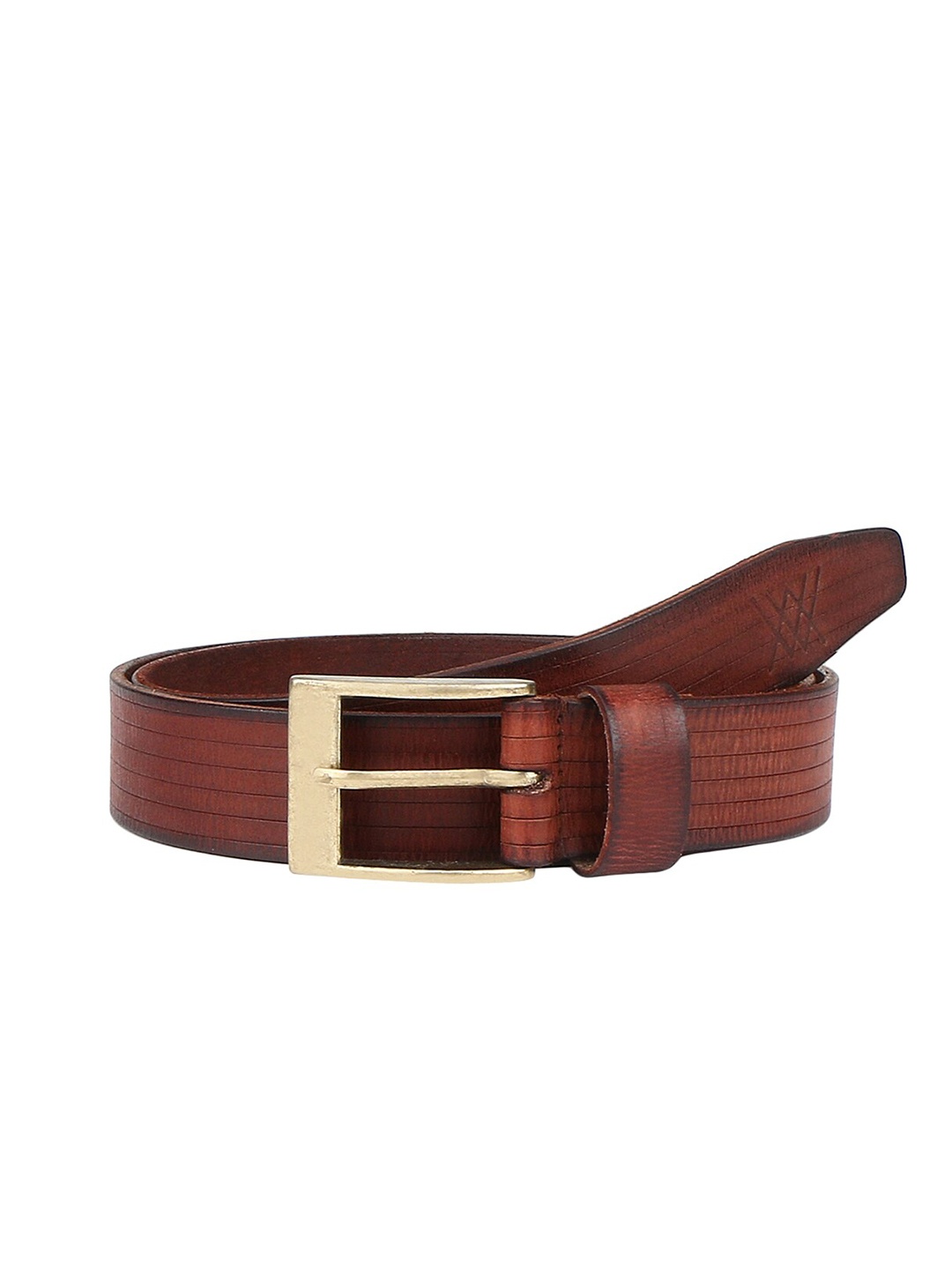 

Aditi Wasan Women Textured Leather Belt, Brown