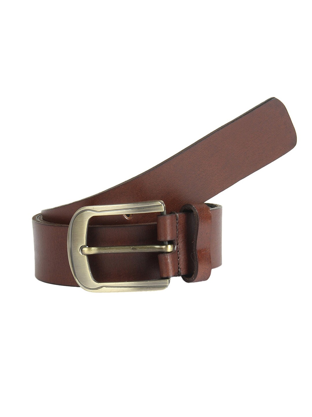 

Aditi Wasan Men Leather Formal Belt, Brown