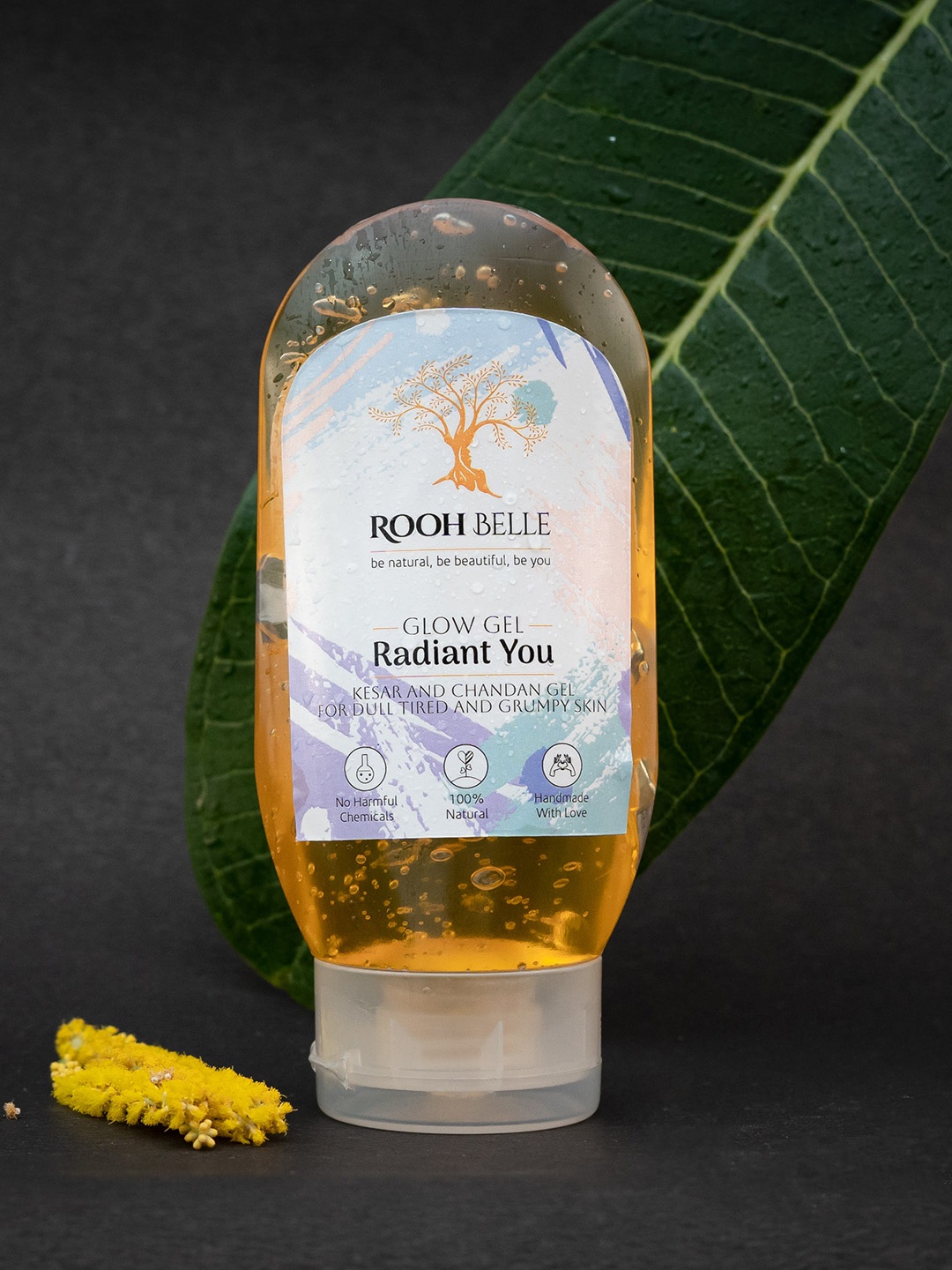 

Roohbelle Kesar Chandan Glow Gel Radiant You-100 g, Orange