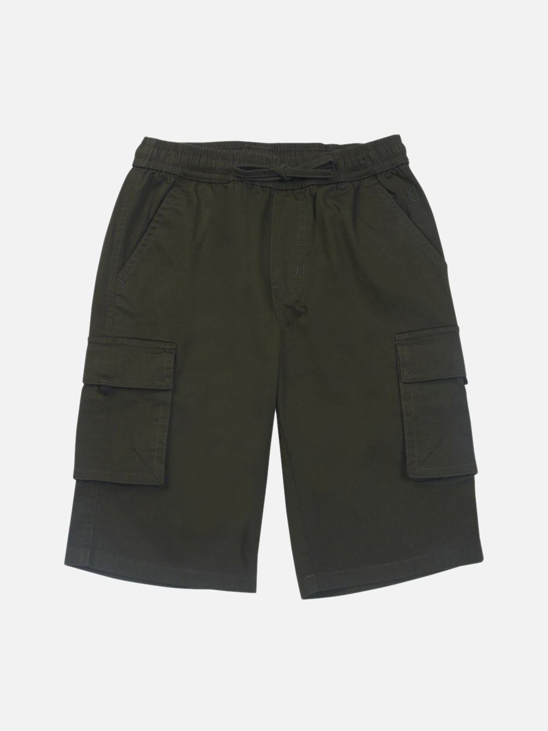 

Gini and Jony Boys Mid-Rise Cotton Cargo Shorts, Olive