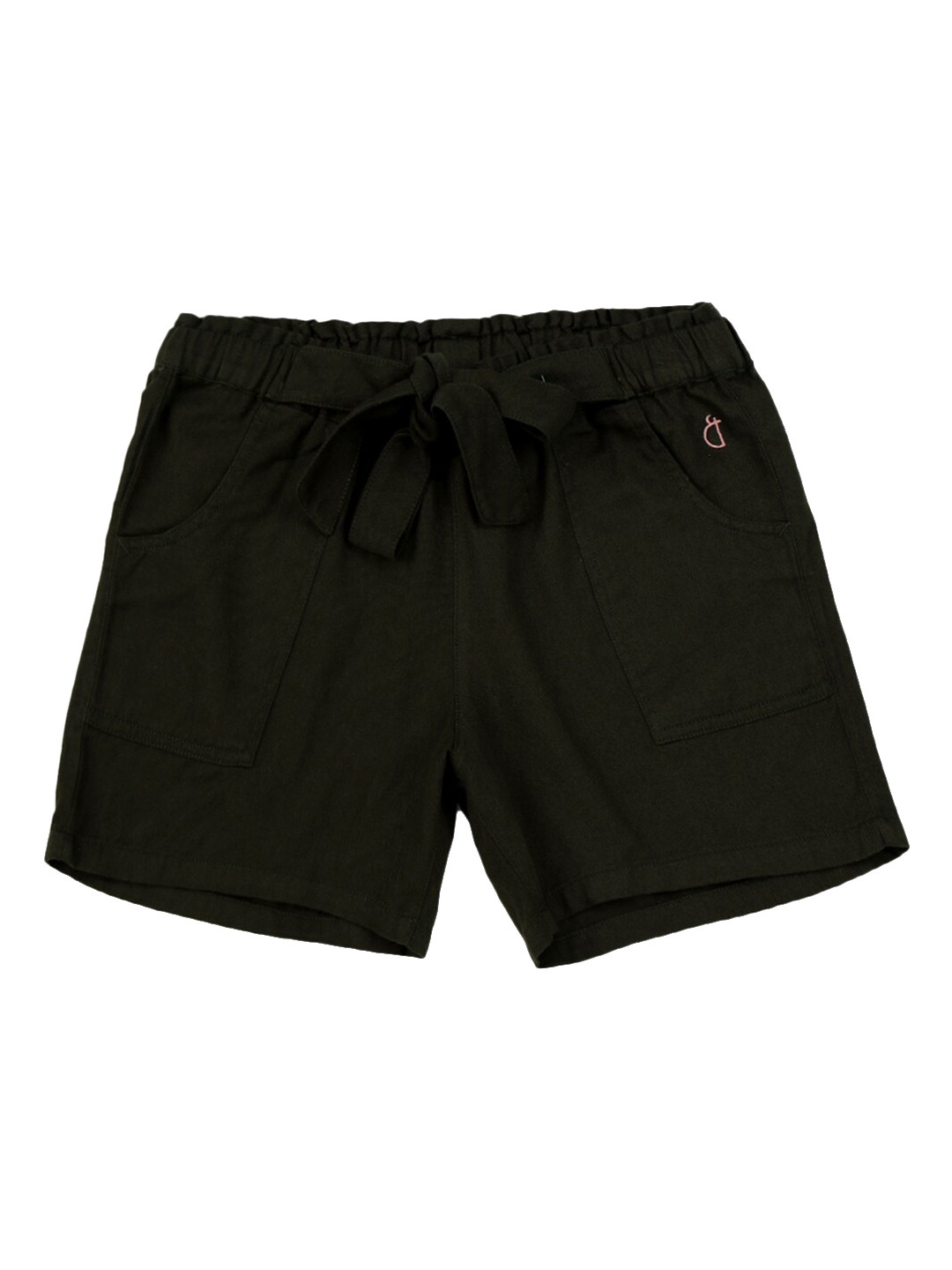 

Gini and Jony Infant Mid Rise Cotton Shorts, Black