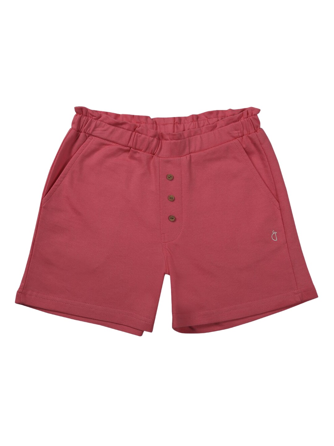 

Gini and Jony Girls Mid-Rise Above Knee Casual Cotton Shorts, Pink