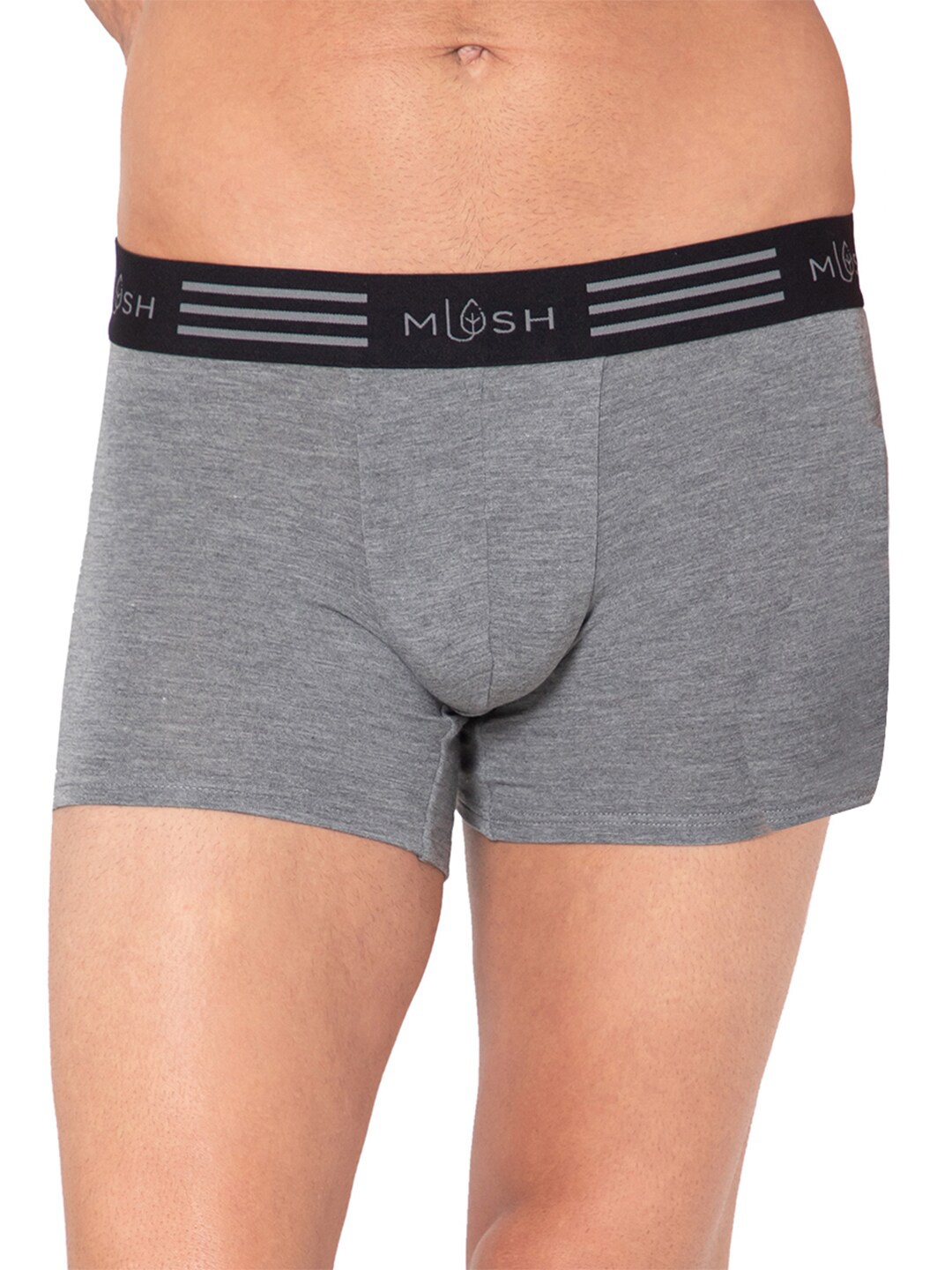 

MUSH Men Mid-Rise Ultra Soft Trunk 1000000056086, Grey melange