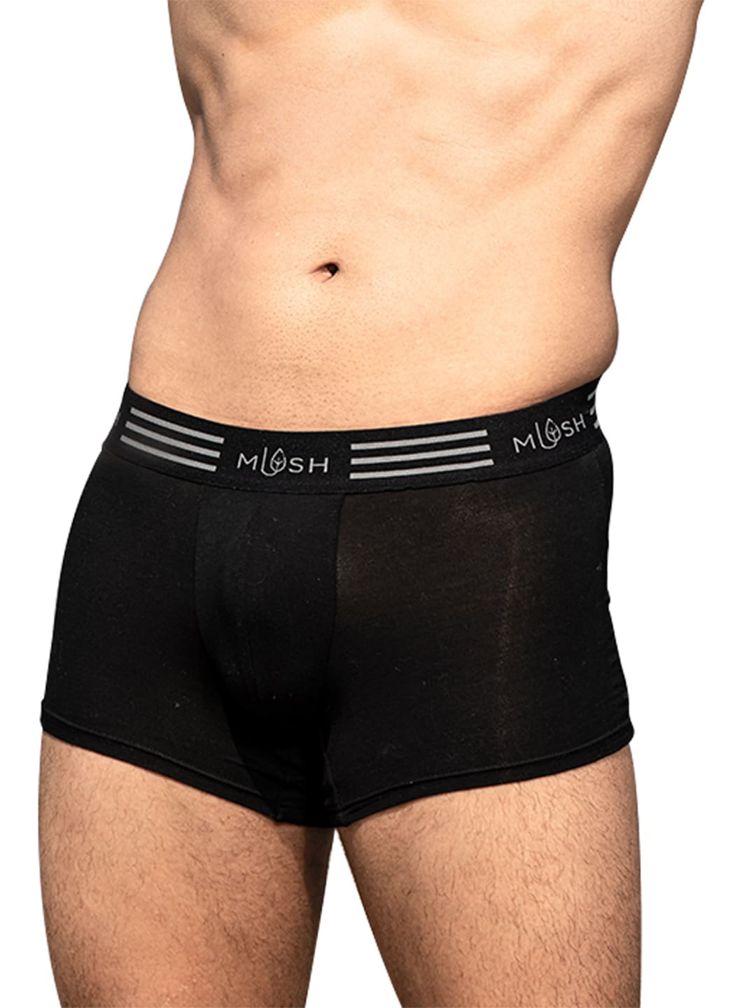 

MUSH Men Mid-Rise Ultra Soft Trunk 1000000136886, Black