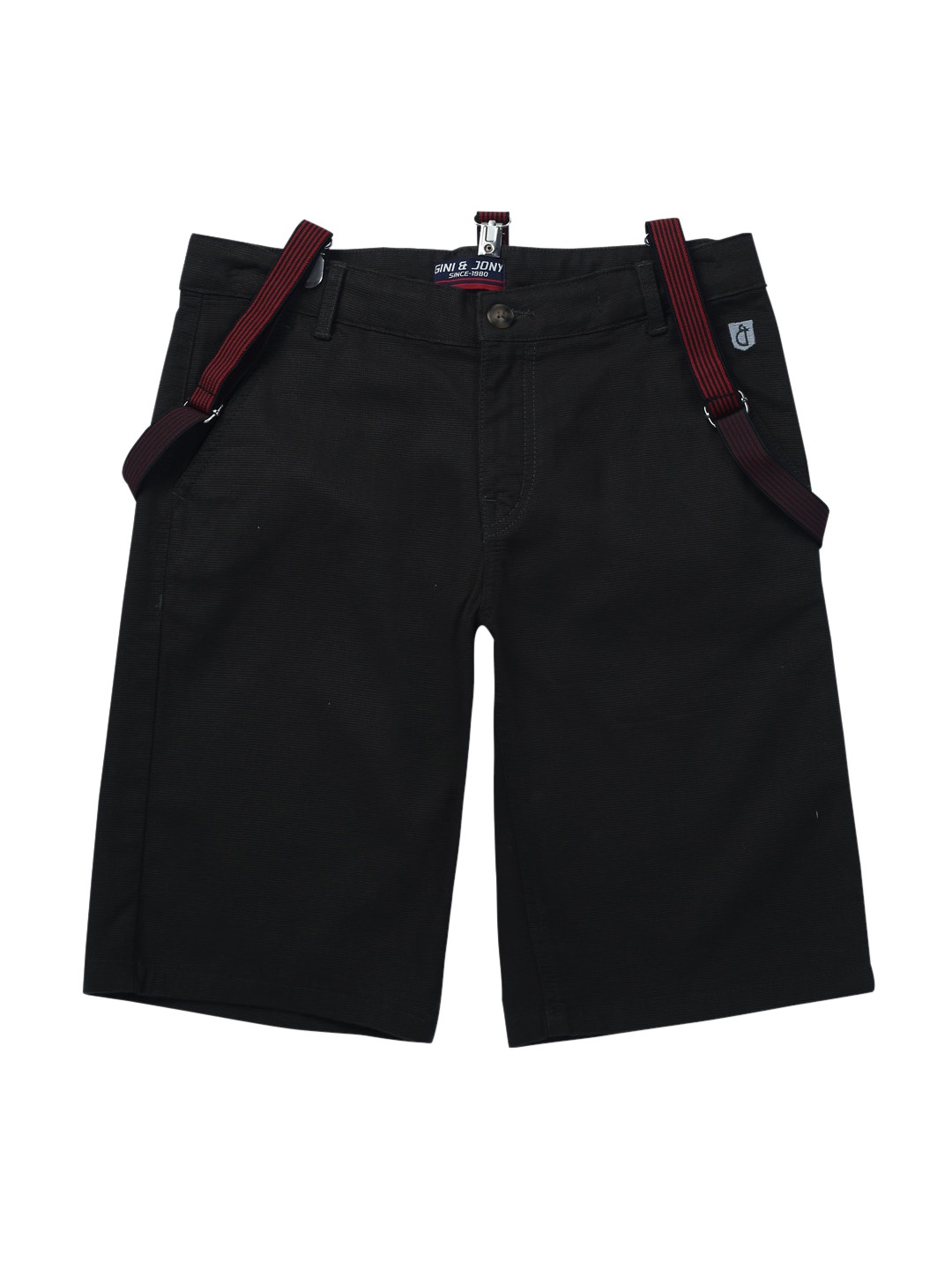 

Gini and Jony Boys Mid-Rise Casual Chino Shorts, Black