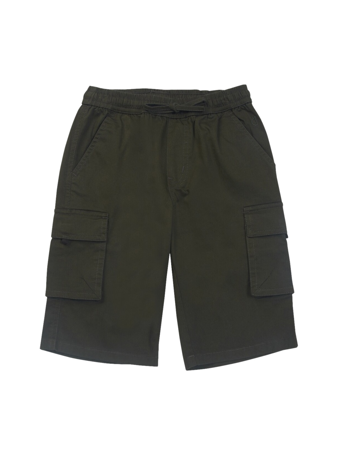 

Gini and Jony Boys Mid-Rise Cotton Cargo Shorts, Olive