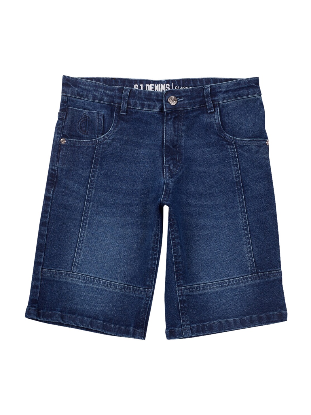 

Gini and Jony Boys Mid-Rise Denim Shorts, Blue