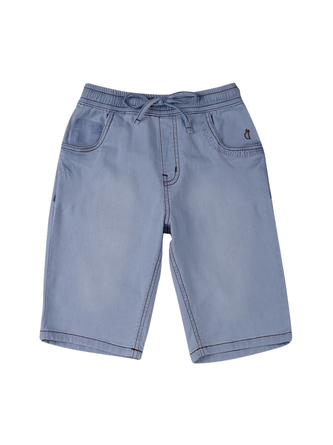 

Gini and Jony Boys Mid-Rise Cotton Denim Shorts, Blue