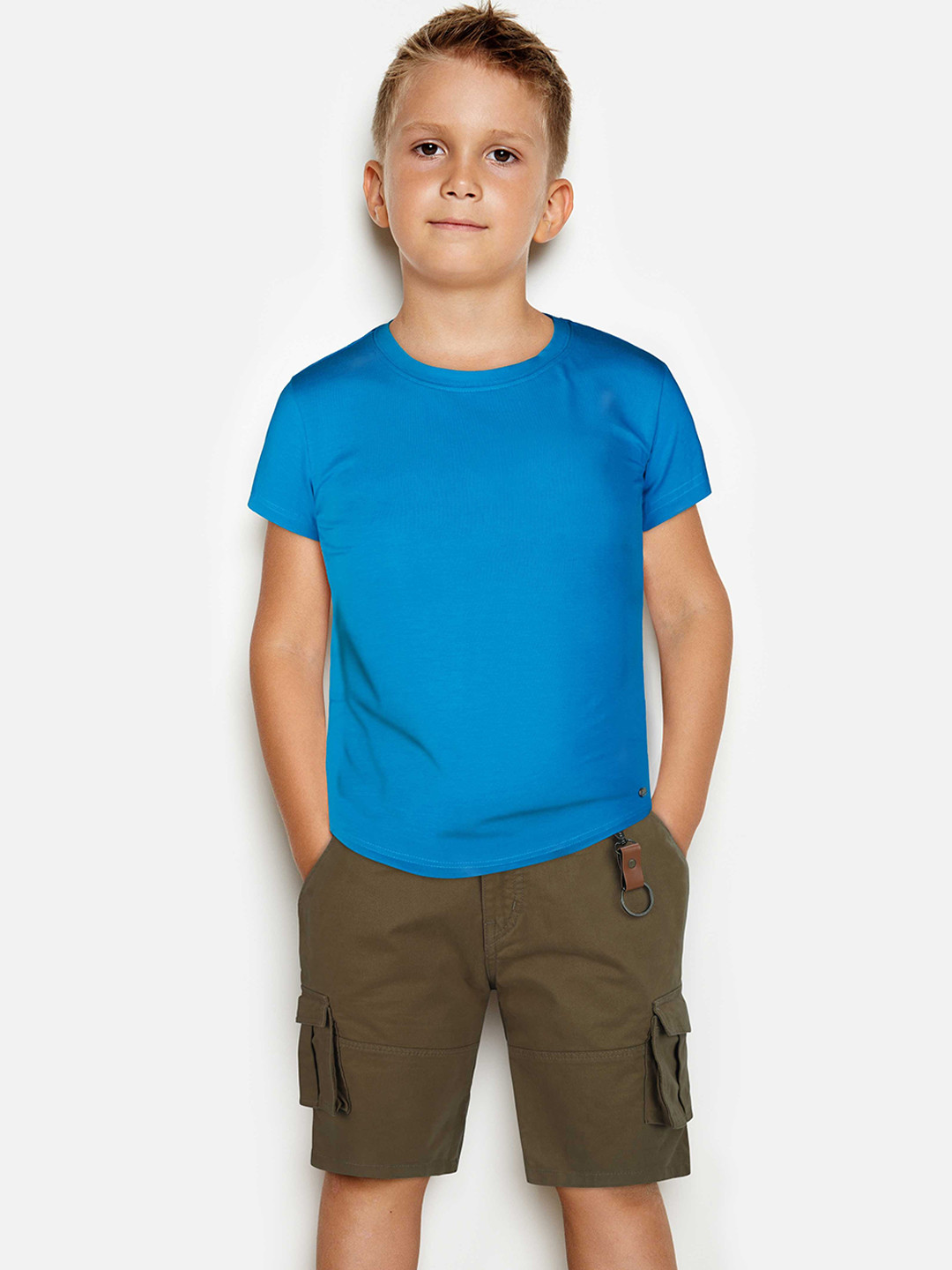 

Gini and Jony Boys Mid-Rise Knee Length Cargo Shorts, Brown
