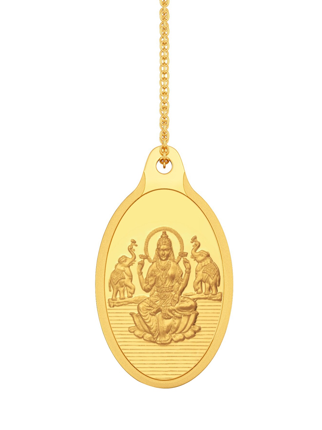 

MELORRA 24KT Gold Lakshmi Pendant- 2 gm