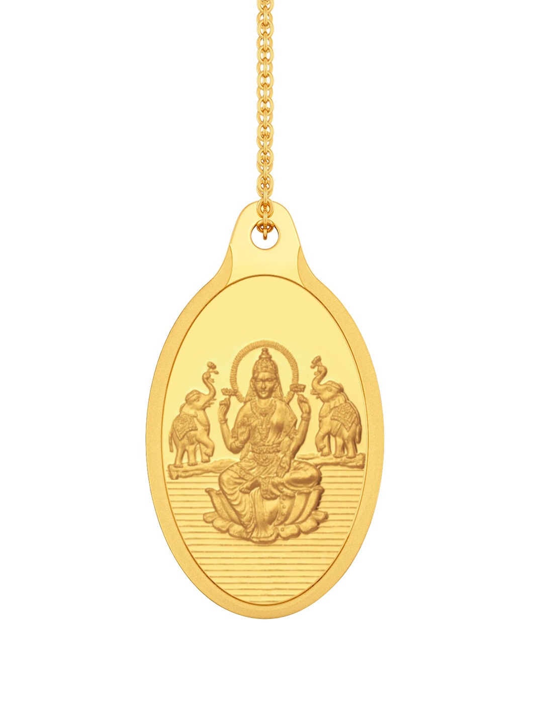 

MELORRA Lakshmi Round 24KT Gold Coin Pendant- 5 gm