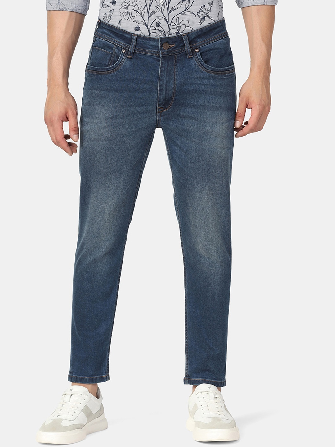 

Blackberrys Men Urban Skinny Fit Low-Rise Heavy Fade Stretchable Jeans, Blue