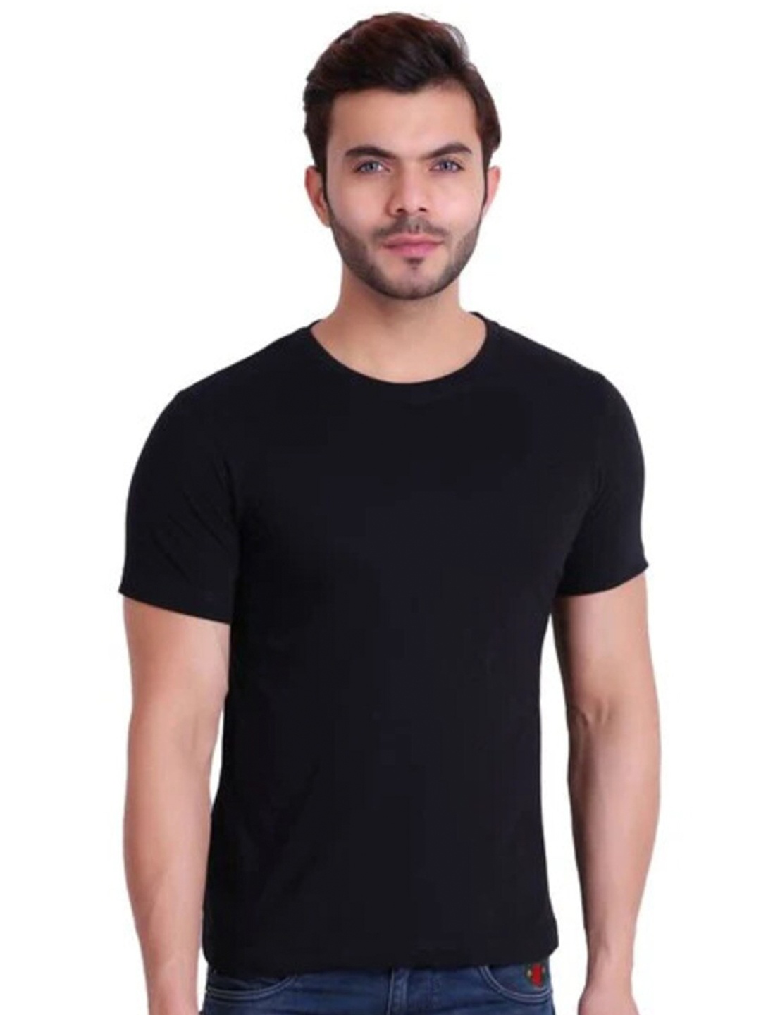 

AkashKrishna Men Black Dri-FIT Pockets T-shirt