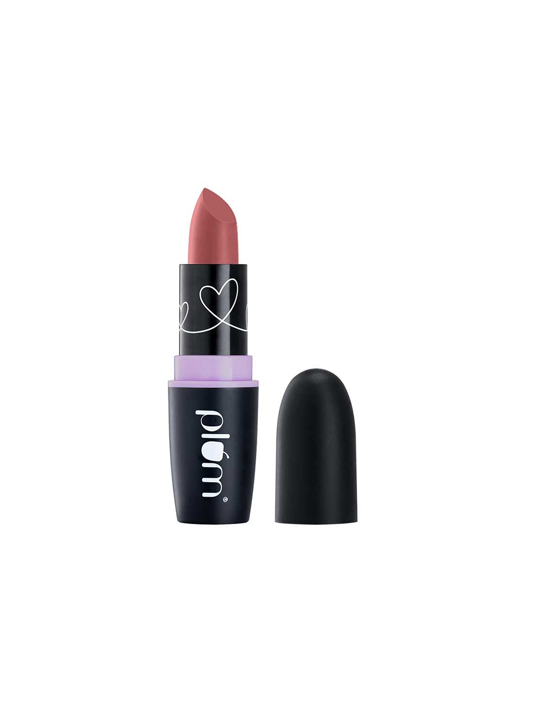 

Plum Highly Pigmented Lightweight & Non-Drying Matterrific Lipstick - JollyWood 132, Brown