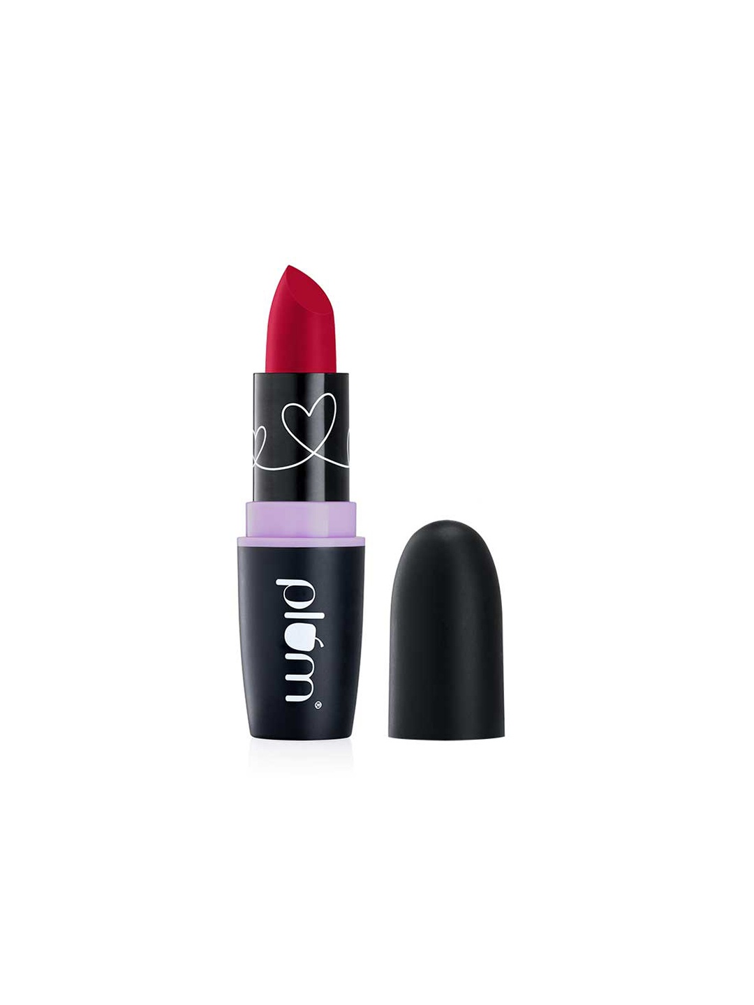 

Plum Highly Pigmented Lightweight & Non-Drying Matterrific Lipstick - Fire Away 140, Red