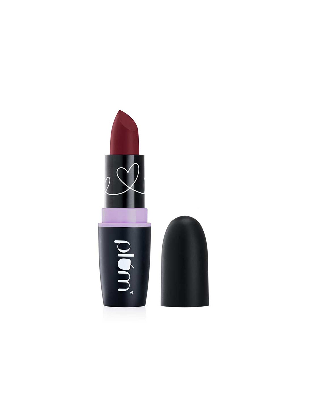 

Plum Highly Pigmented Lightweight & Non-Drying Matterrific Lipstick - Haute Shot 139, Maroon
