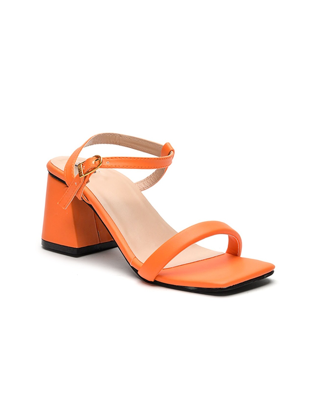 

Street Style Store Open Toe Block Heels, Orange
