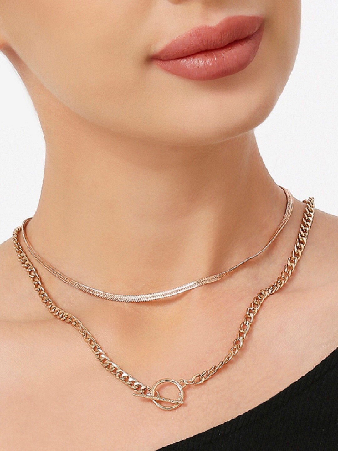 

OOMPH Gold-Plated Layered Necklace