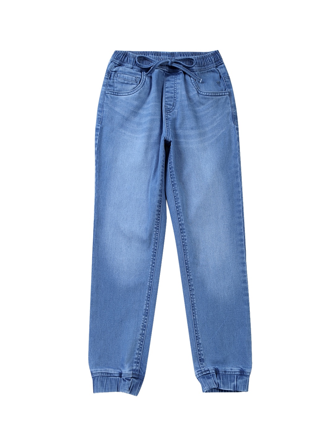 

Palm Tree Boys Mid-Rise Light Fade Joggers, Blue