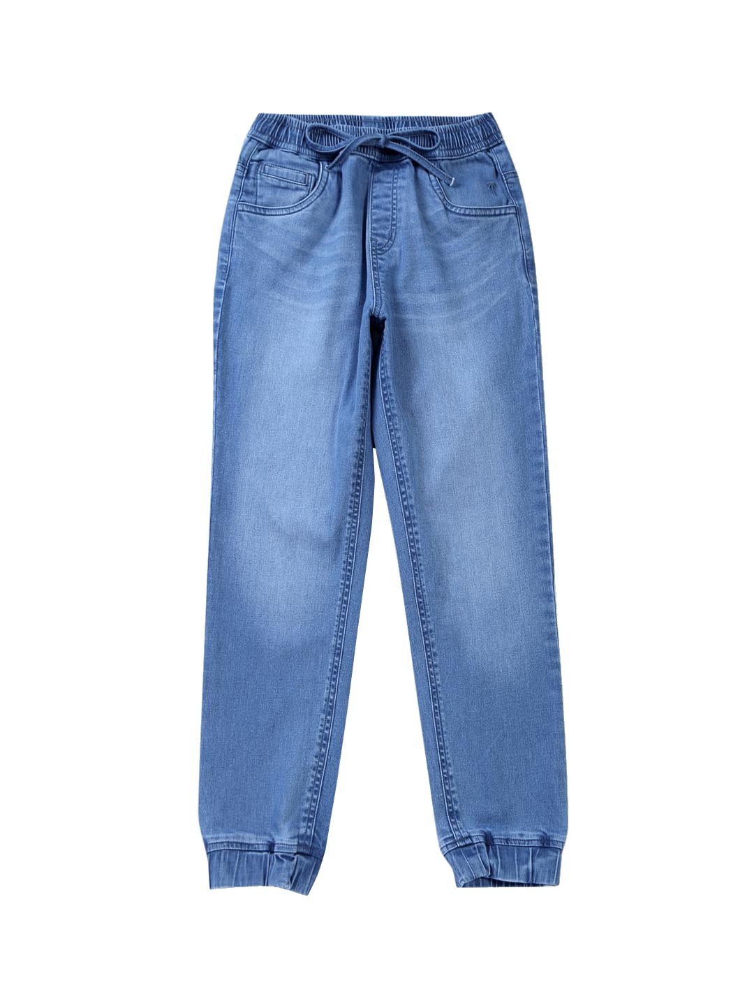 

Palm Tree Boys Mid-Rise Light Fade Joggers, Blue