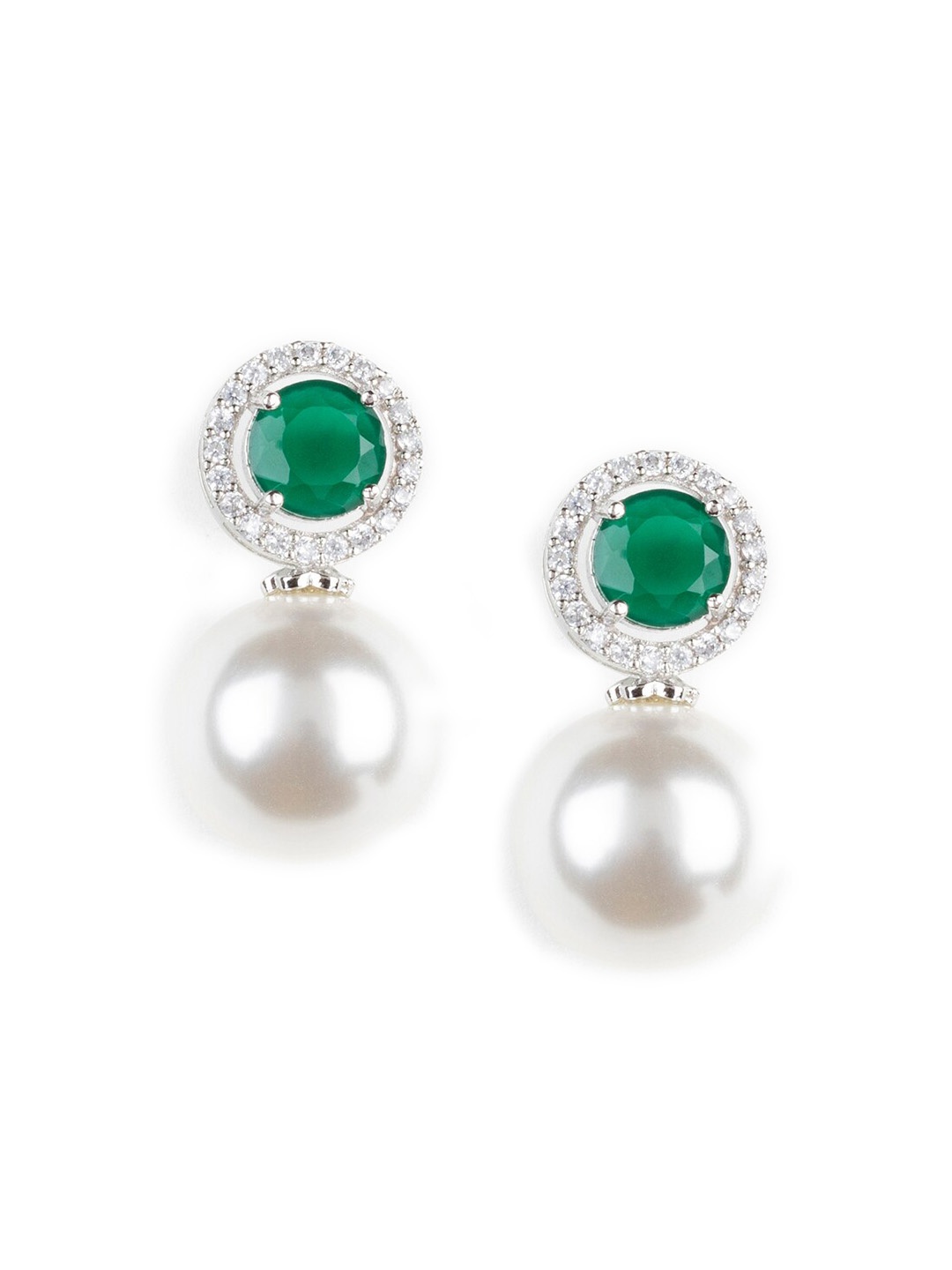 

XPNSV Silver-Plated Contemporary Studs Earrings