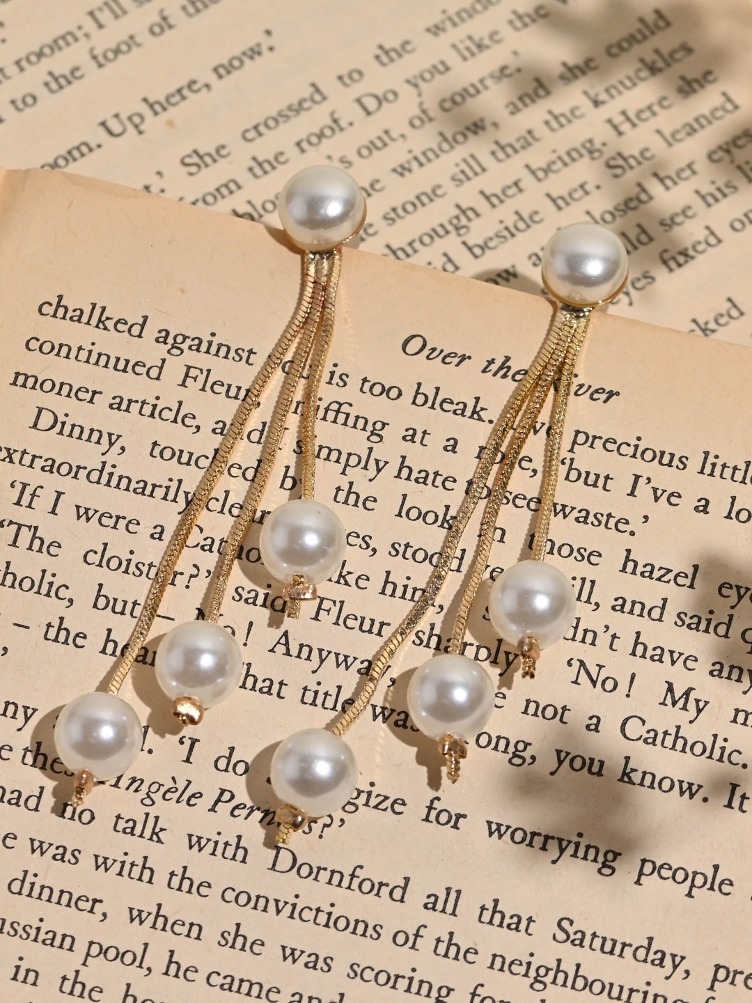

XPNSV Contemporary Drop Earrings, Silver