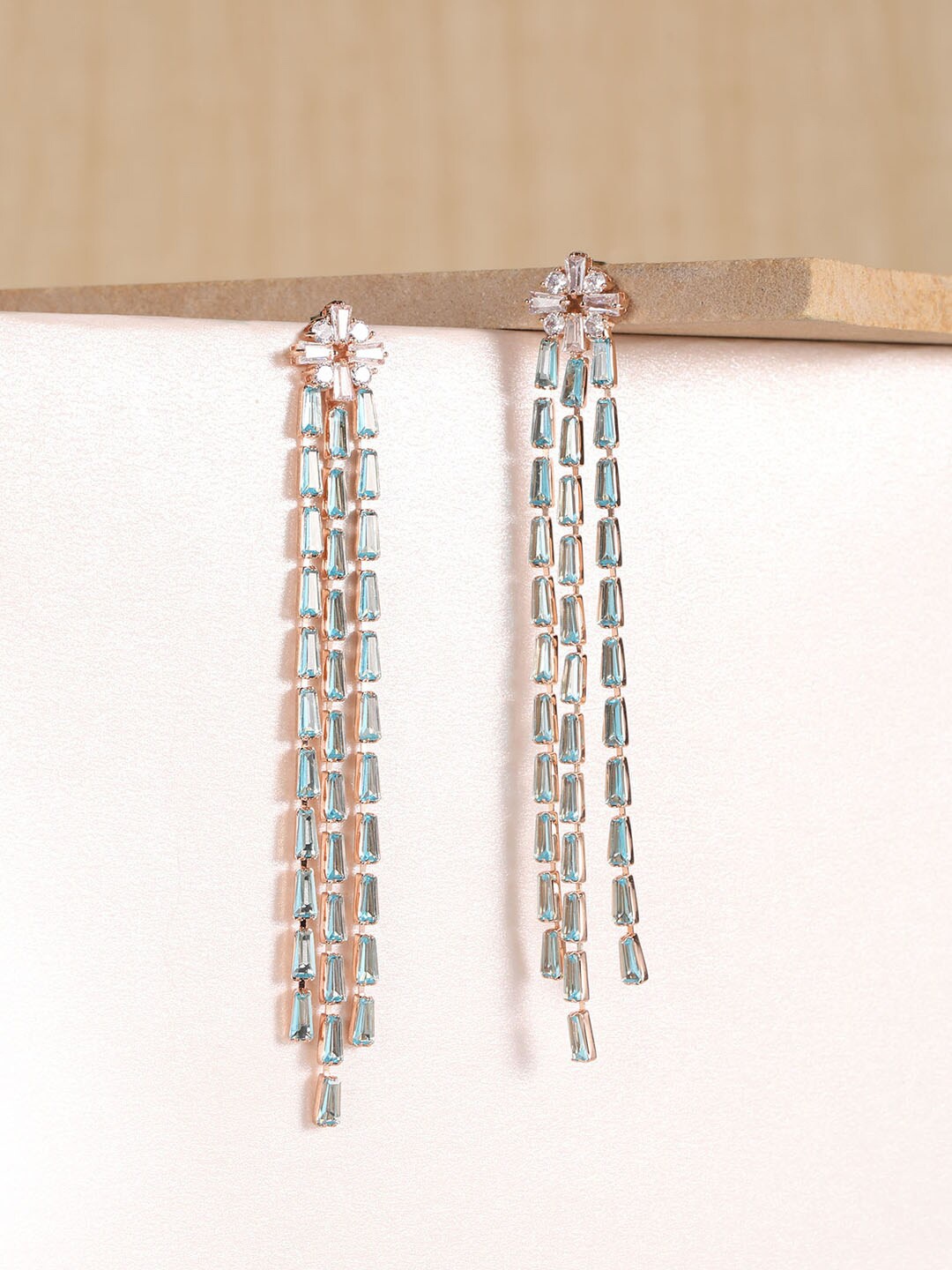 

XPNSV Contemporary Drop Earrings, Blue