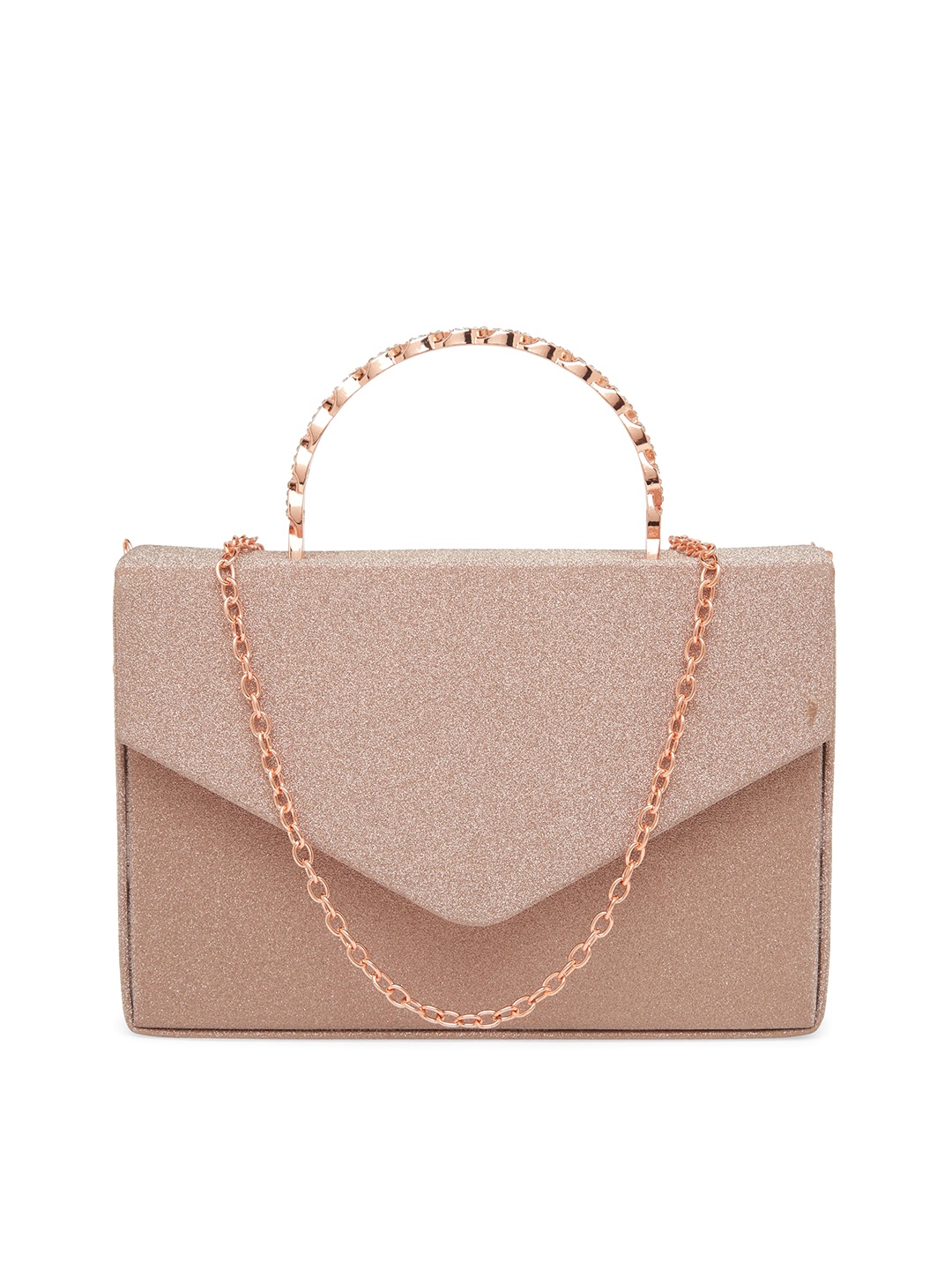 

Call It Spring Embellished Structured Satchel, Gold