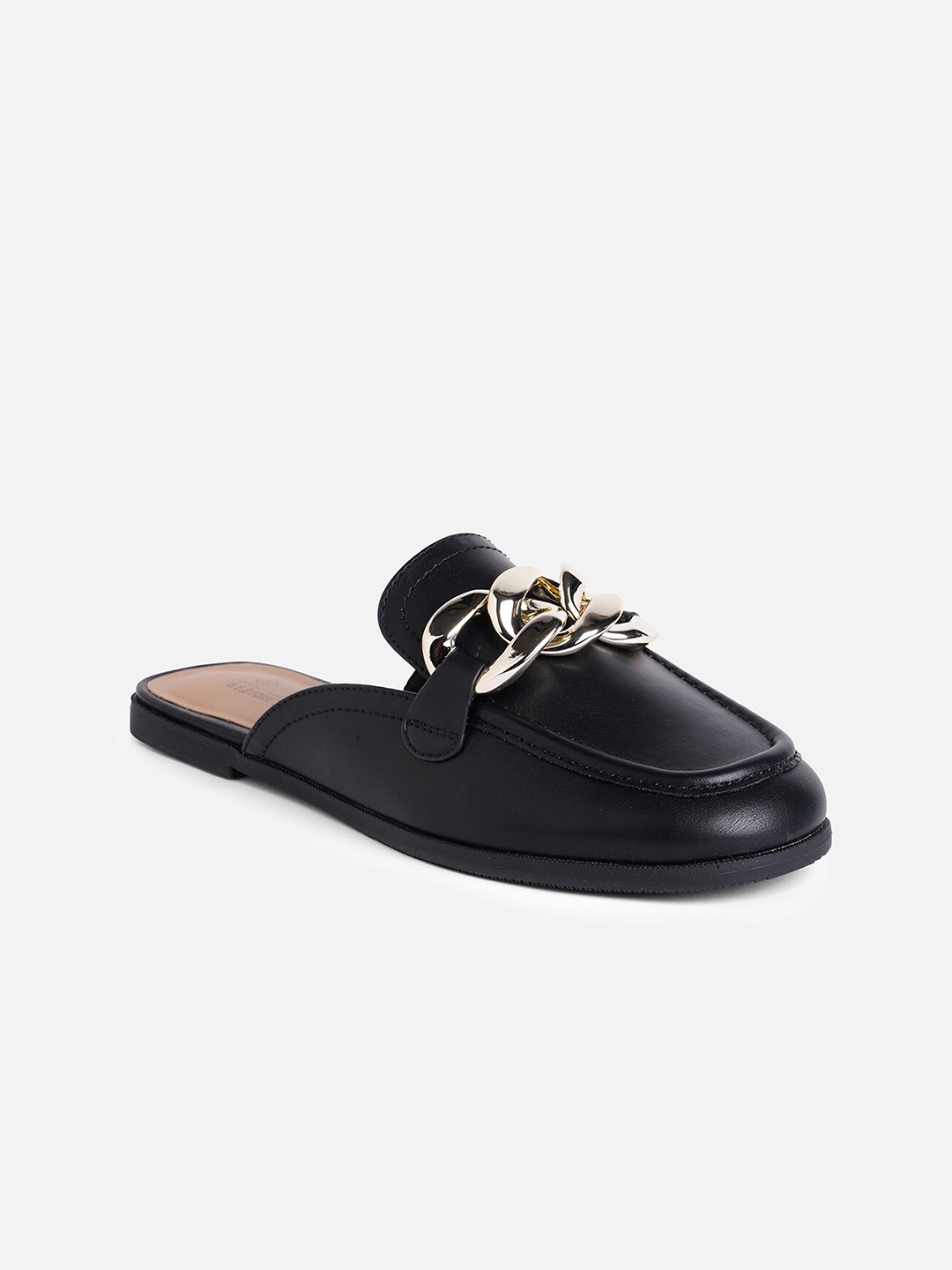 

Call It Spring Women Round Toe Embellished Mules, Black