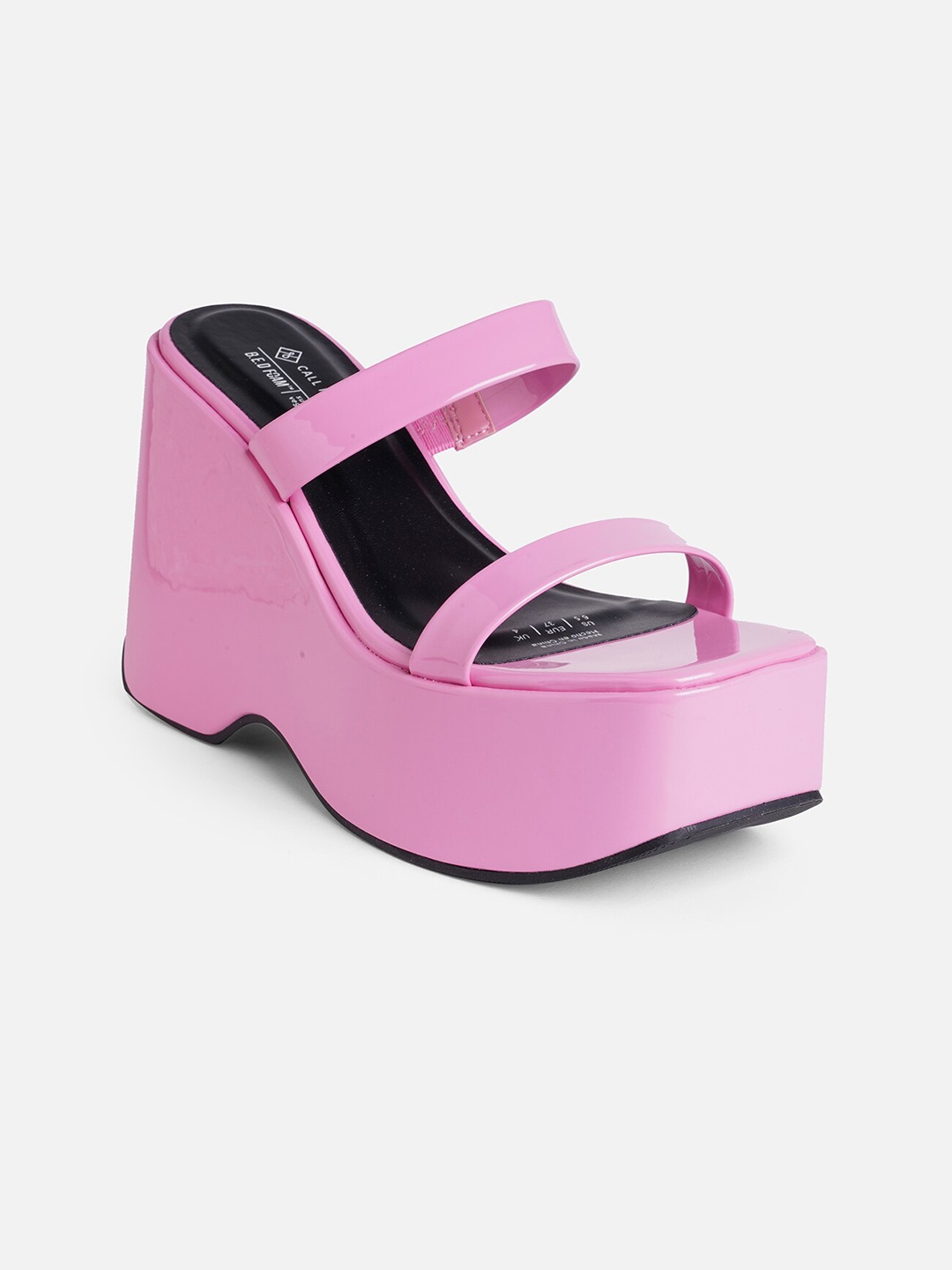 

Call It Spring Open Toe Wedges, Pink