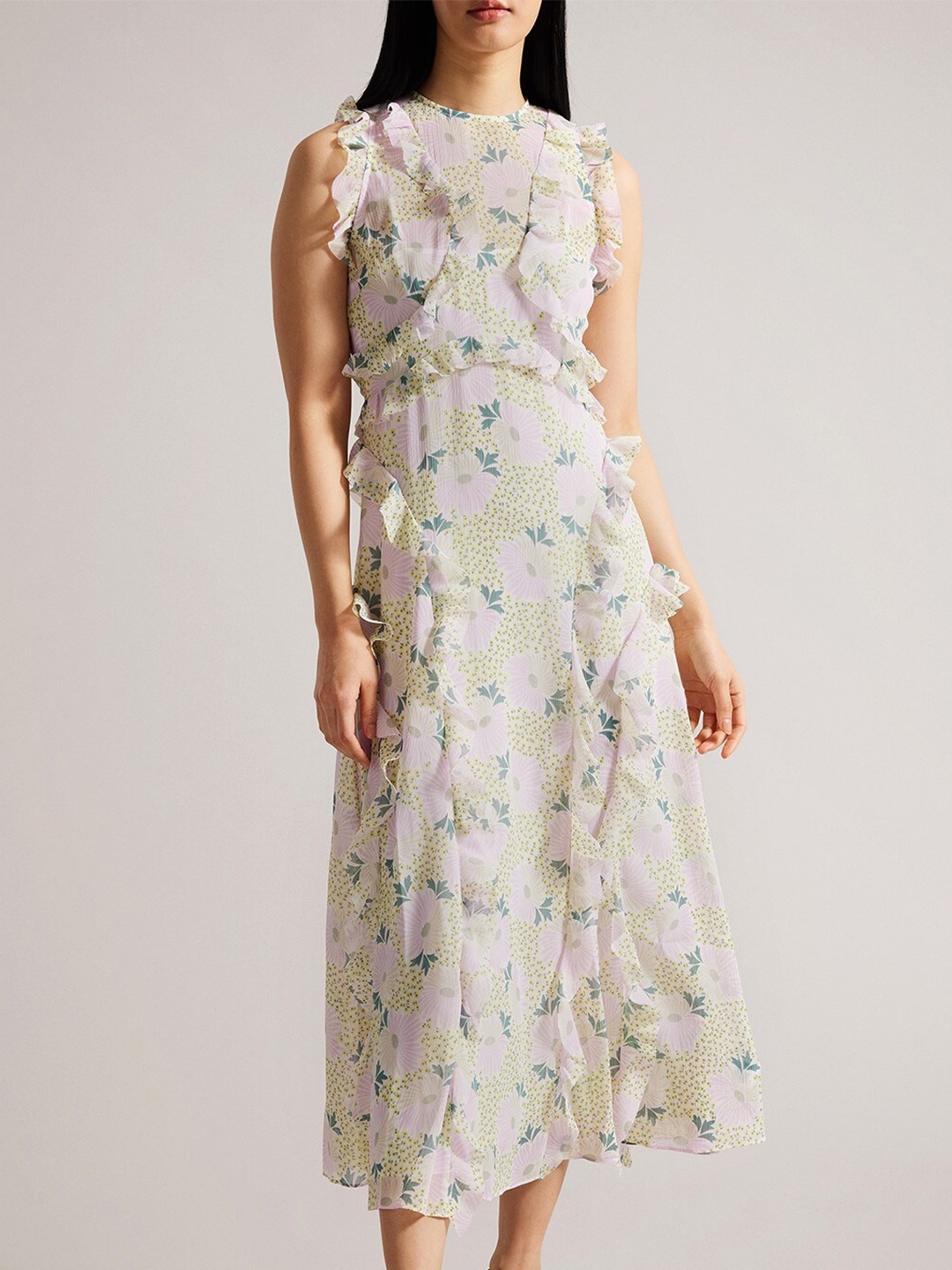 

Ted Baker Floral Print Maxi Dress, Purple