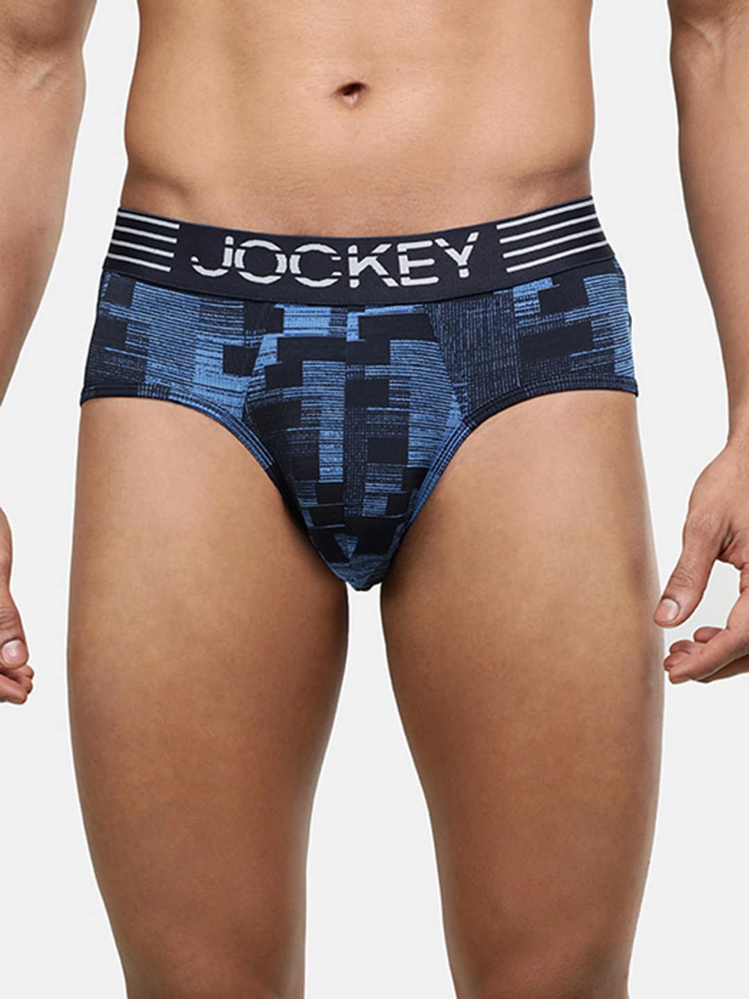

Jockey Men Printed Anti Microbial Basic Briefs MM07-0105-MVBPR, Blue