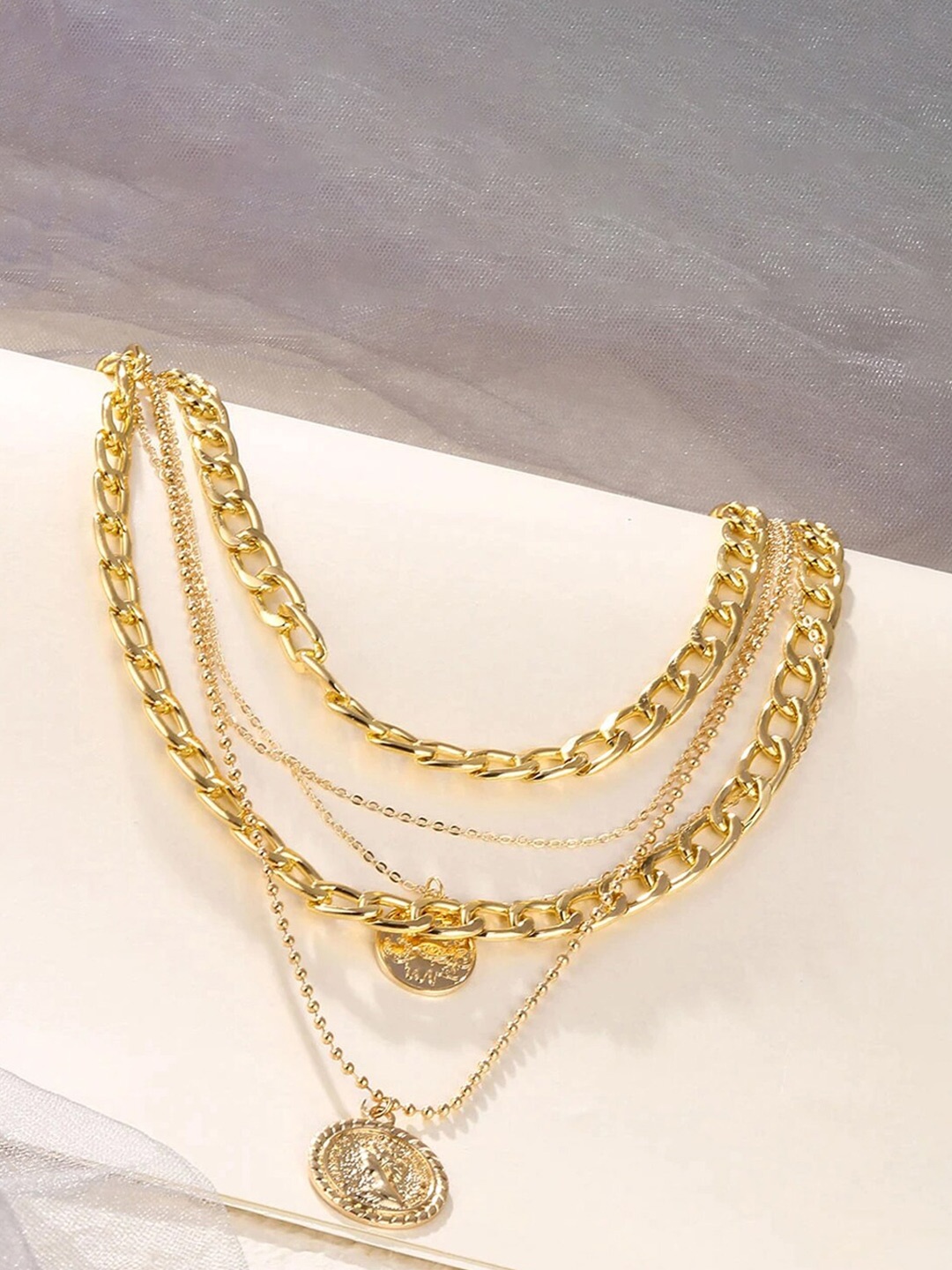 

Jewels Galaxy Gold-Plated Layered Necklace