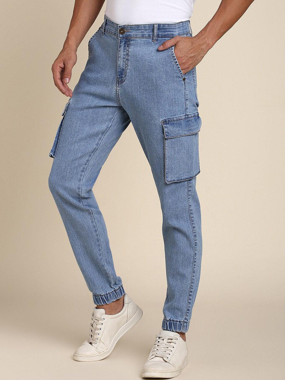 

Dennis Lingo Men Jean Jogger Stretchable Jeans, Blue