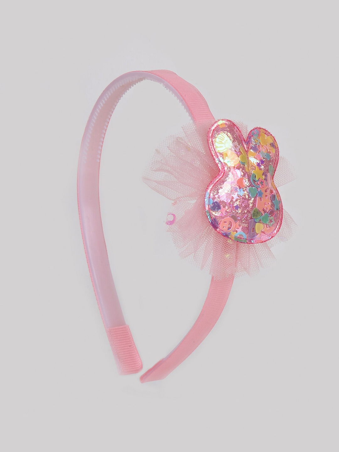

Choko Girls Confetti Bunny Lace Hairband, Peach