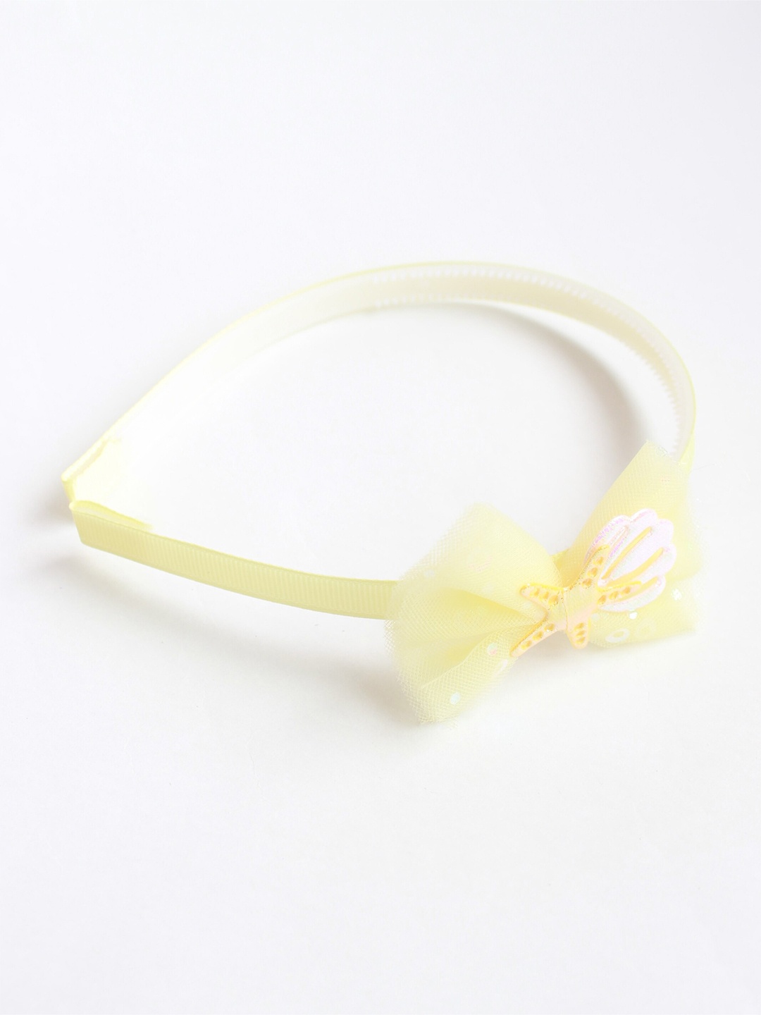 

Choko Girls Starfish Sheer Bow Hairband, Yellow