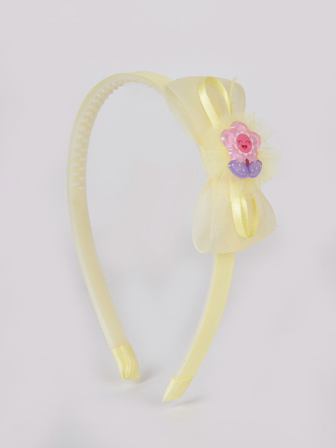 

Choko Girls Happy Flower Bow Hairband, Yellow